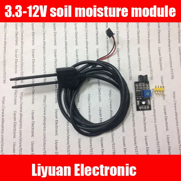 

3.3-12V soil moisture module / soil moisture detection / corrosion resistance analog resistance probe