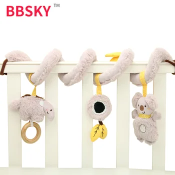 

Baby Rattles Mobiles Toy Infant Bed Toddlers Cart Hanging Koala Soft Plush Animal Kids Playing Stroller Bell Dolls Birthday Gift
