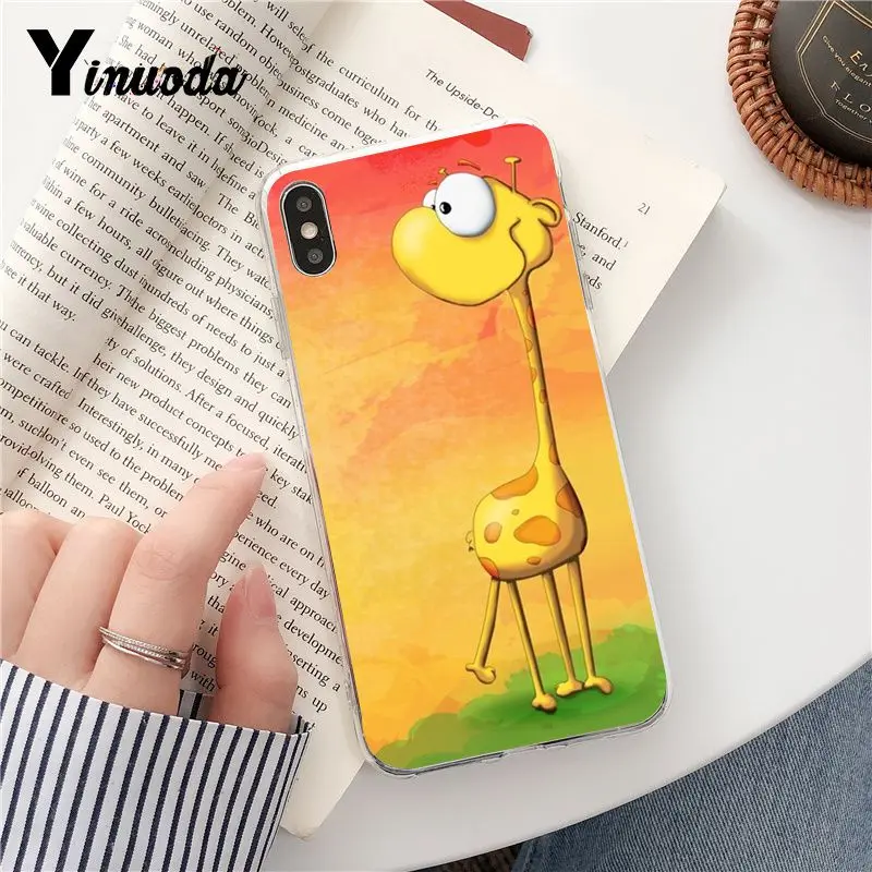 Flying Shark And Giraffe Funny Cartoon