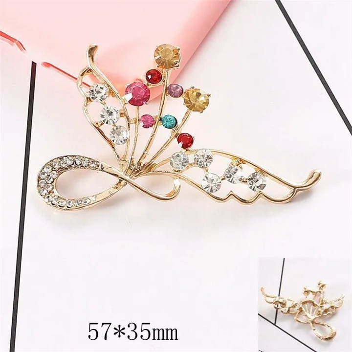 10   Colorful Flowers Rhinestones DIY Phone Mobile Shell Jewelry Accessories Alloy Stick Drill Jewelry Marking Phone Nails Decoration