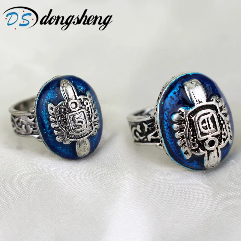 

dongsheng The Vampire Diaries Ring Salvatore Damon Stefan Finger Ring Jewelry Movie Bijoux Antique Retro Punk Ring -25