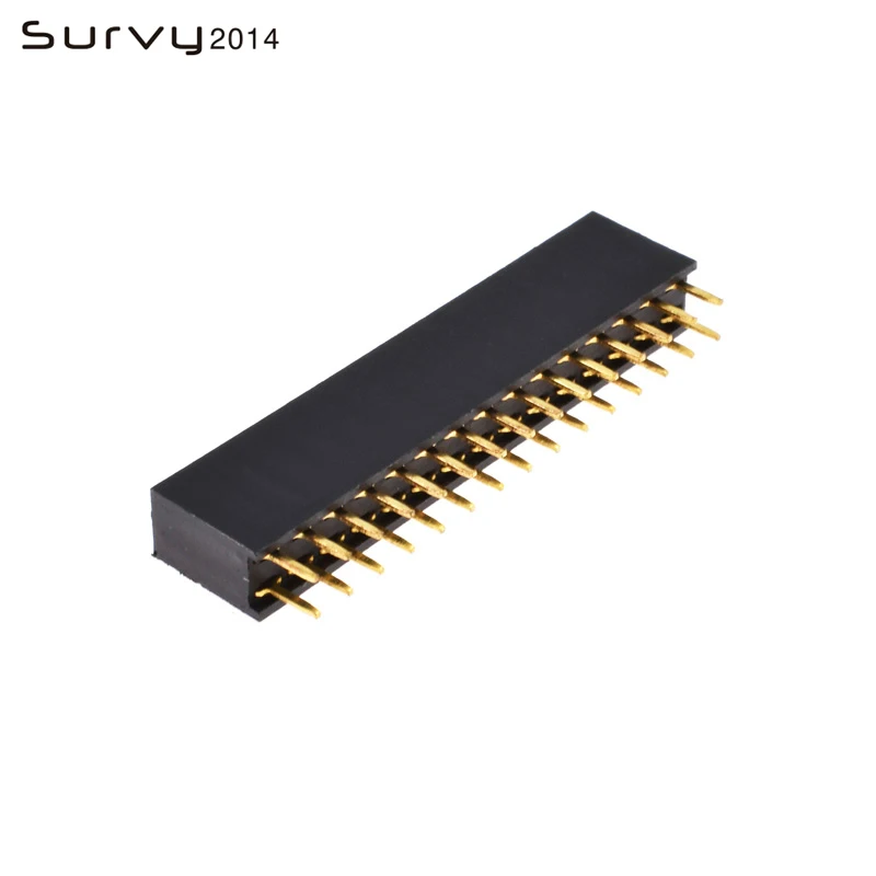 10/100 шт 2X15Pin разъем заголовка позолоченный 15Pin 2 54 мм ряд прямой женский