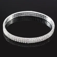 2016 new Arrival Fashion Popular Jewelry Flash Rhinestones Inlaid Multi-layer Stretch Anklet free shipping