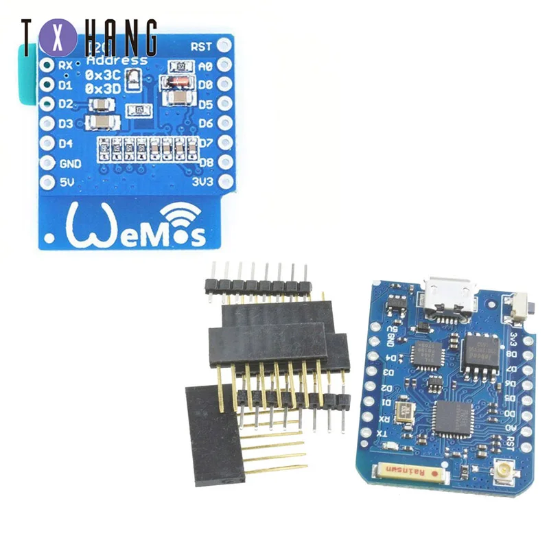 

For WeMos D1 Mini ESP8266 WIFI Module Board Pro 16M Bytes External Antenna Contor ESP8266 ESP-8266EX CP2104 Development Board