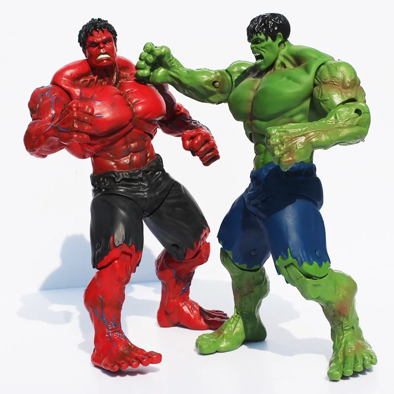 Movie Super Hero The Avengers Hulk PVC action Figure toy 25cm Red Hulk Green Hulk Figures Toys Free Shipping Movie Super Hero The Avengers Hulk PVC action Figure toy 25cm Red Hulk Green Hulk Figures Toys Free Shipping