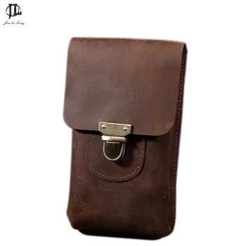 

Fashion genuine leather waist Pack men leather waist Bag for men money belt bag Bum fanny pack Pouch Bag small Shoulder Bag