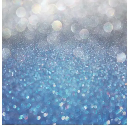 Custom vinyl cloth fantasy blue bokeh photography backdrops for wedding