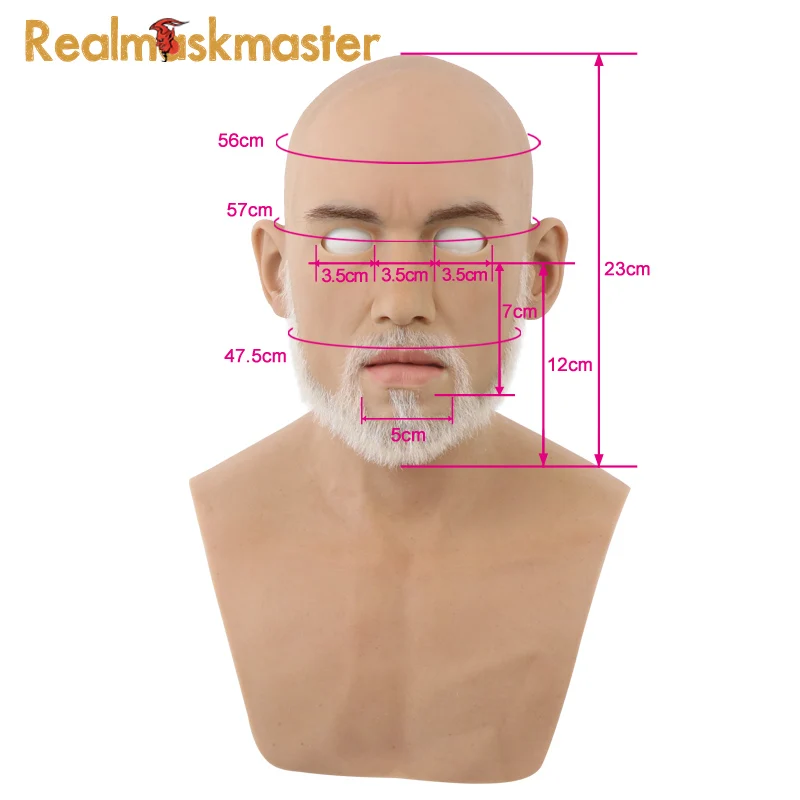 Реалистичная маска Realmaskmaster из искусственного силикона на Хэллоуин для взрослых мужчин, мужские латексные Вечерние Маски на все лицо, косплей фетиш