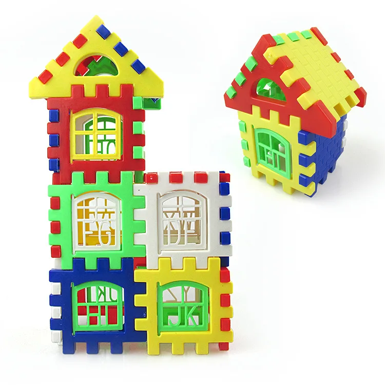 24 Pcs/pack Kids Baby House Building Blocks Educational Learning