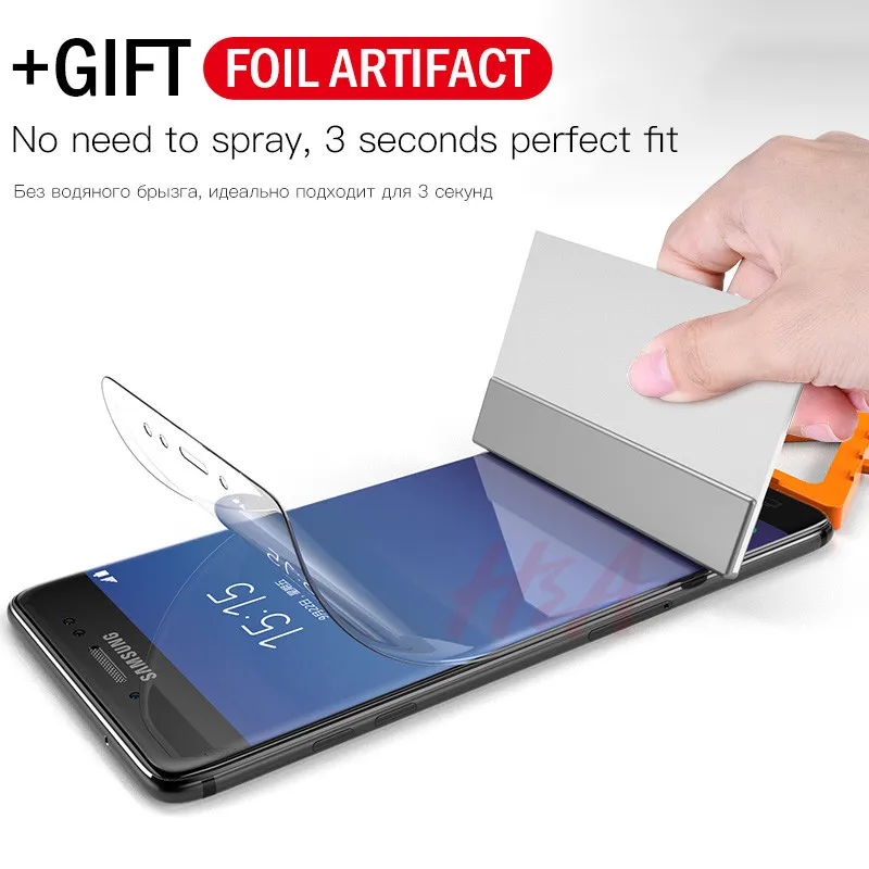 

H&A 6D Full Cover Screen Protector For Samsung Galaxy S9 S8 Plus Note 9 Soft Hydrogel Film For Samsung Note 9 8 S7 S6 Edge Film