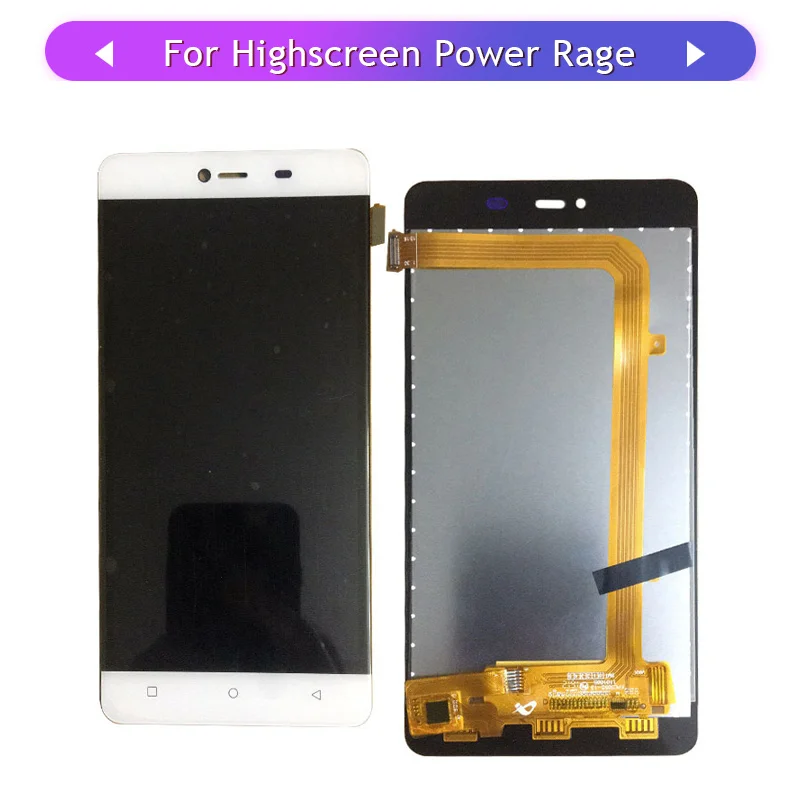 

Touch Screen For Highscreen Power Rage LCD Display Touch Screen Assembly Glass Panel Digitizer Touch Sensor replacement