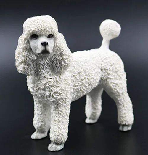 Artificial resin france poodle dog figure,car styling home room decoration,doggy lover decorative article Christmas gift toy 5