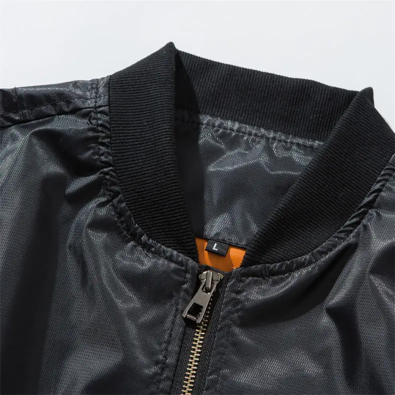 5XL Mens Jacket Spring Autumn Bomber Jacket Coat Male Classic City Pilot Air Jacket Stand Collar Fashion Style 2019 Brand MuLS 06