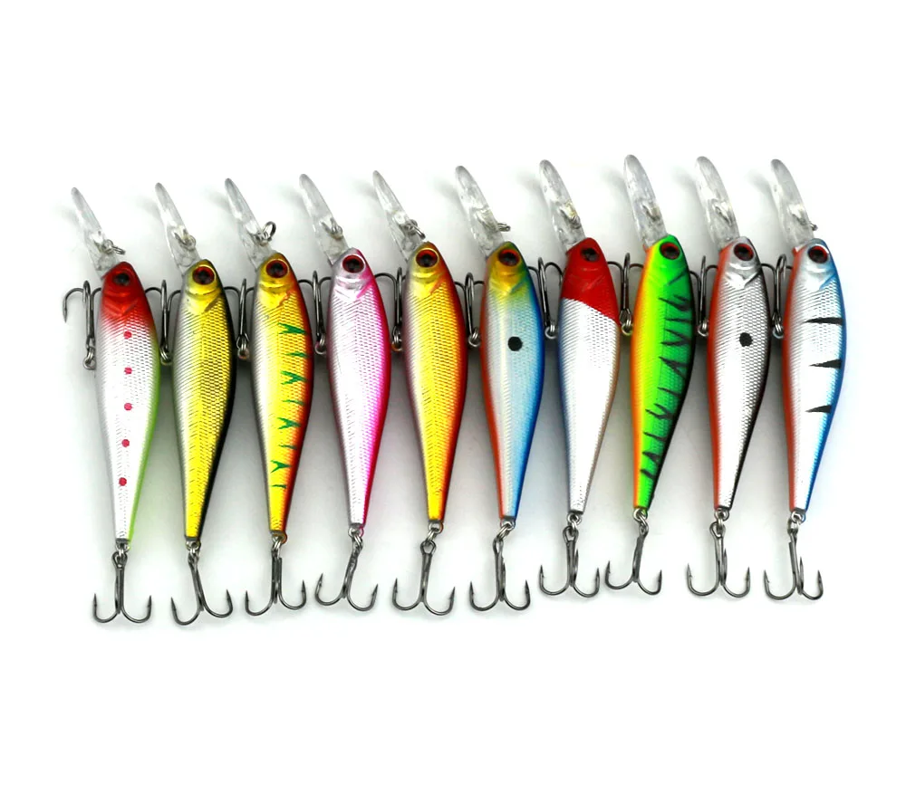 1pc cheap random colour1PC 10CM 9.5G 6hooks fishing tackle peche