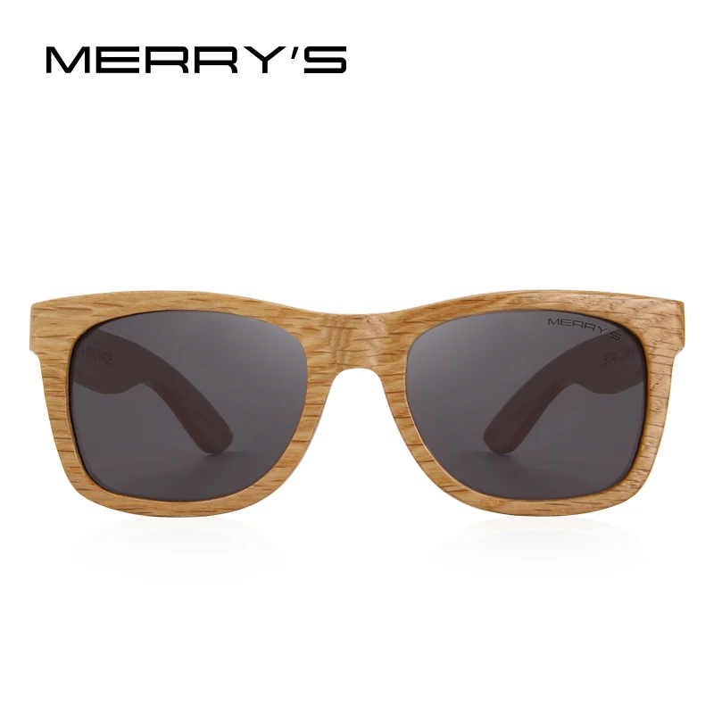 Koop MERRYS ONTWERP Mannen Vrouwen Houten Zonnebril Retro Gepolariseerde Zonnebril HAND MADE 100% UV Bescherming S5140
