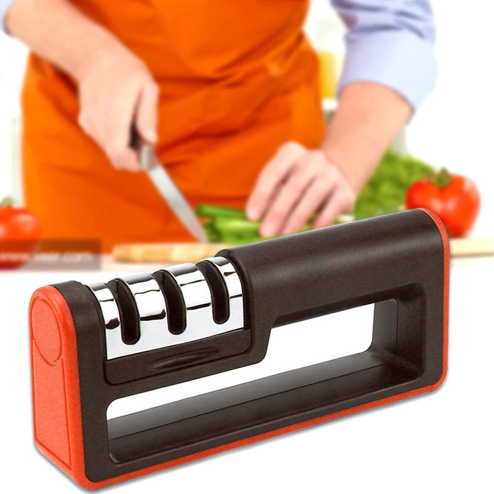 Multifunctional 3 Stages Knife Sharpener diamond Quick Professional Kitchen Knife sharpening Tools Sharpening Stone