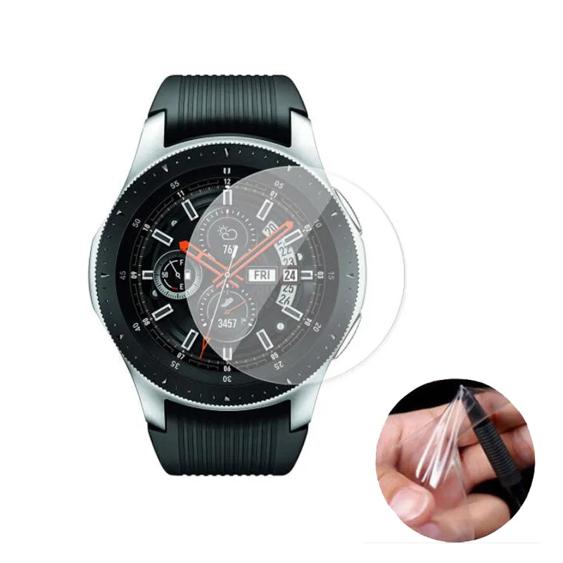 Мягкая прозрачная защитная пленка для смарт часов Samsung Galaxy Watch 42 мм 46 3