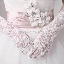 Luvas Para Noivas новинка Arm Длина перчатки высокое качество кружева свадебные пальцы перчатки белые/цвета слоновой кости оптовые свадебные аксессуары
