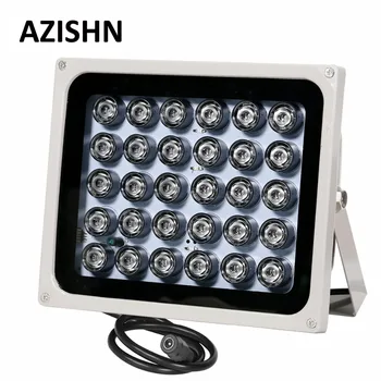 AZISHN CCTV LED 30 IR 적외선 조명기, 야간 투시경, 850nm IP65 금속 야외 CCTV 필 라이트, CCTV 감시 카메라용