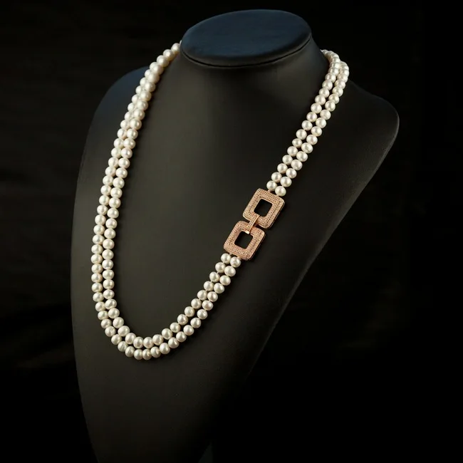 Double Layer Pearl Chain Shop, 60% OFF 