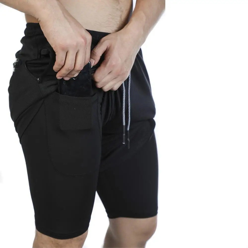 

ZYH GYM ASRV Summer men's shorts large size run short fast dry breathable fitness shorts men Sportswear