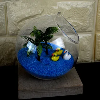 

8pcs/pack Diameter=10cm Middle Size Hanging Glass Terrarium Vase Beautiful Wedding Decorative Prop Hanging Glass Vase
