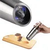 New Automatic Electric Pepper Grinder Salt Mill With LED Light Free Kitchen Seasoning Grinding Tool Automatic MillsDropshipping ► Photo 3/6