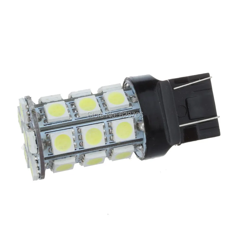 2 шт. T20 W21/5 Вт 7443 W21W 7440 WY21W 27 5050 SMD светодиодный чистый белый автомобильный дневной ходовой светильник, лампа тормоза, стоп-сигнал, задний фонарь