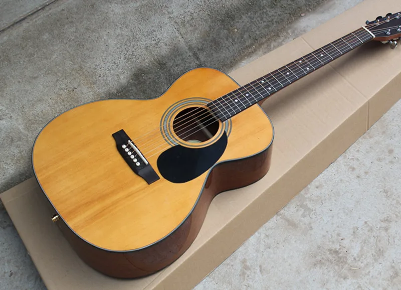 

41''Acoustic Guitar with OM Body,Mahogany Back and Side Board, Can Add Fishman Pickup,Offer Customized