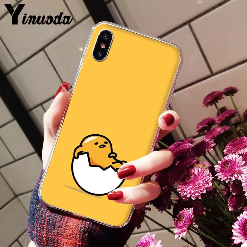 Yinuoda милый чехол для телефона gudetama lazy egg роскошный уникальный дизайн iPhone 8 7 6 6S Plus X