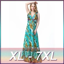 2016 Summer Plus Size 3XL 4XL 5XL 6XL 7XL Women Sexy V Neck Backless font b