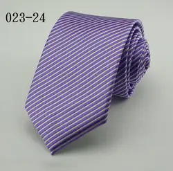 Мужской тонкий фиолетовый полосатые галстуки Модные Тканые Узкие галстуки гравате Corbatas Hombre Узкие галстуки Винтаж для Для мужчин