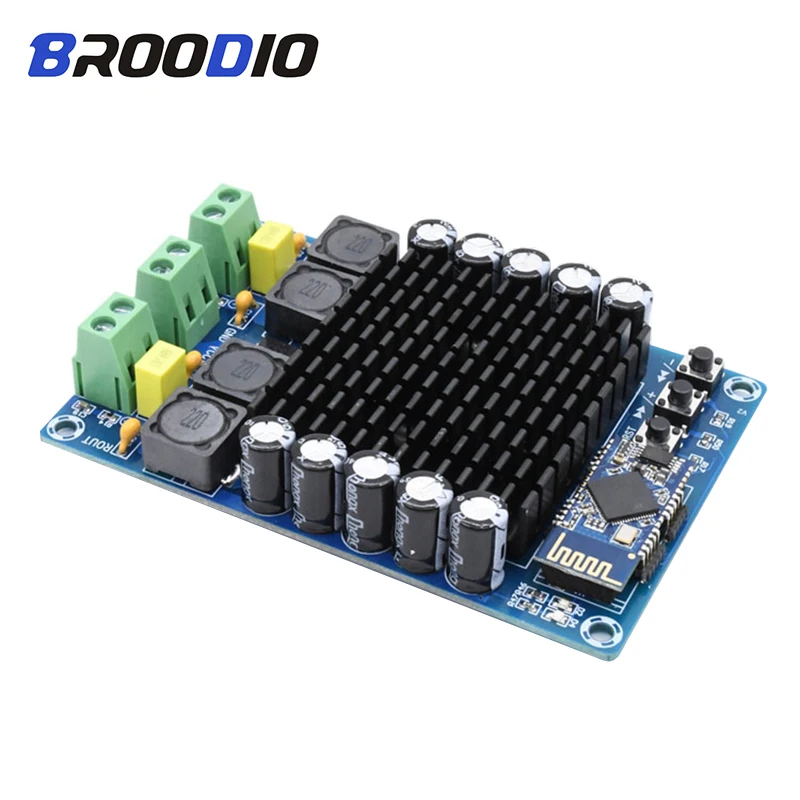 

TDA7498 HD Bluetooth Amplifier Board High Power Digital Amplifier Audio Amplificador Module Dual Channel 2*100W DC12-24V DIY AMP