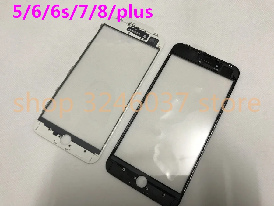 5 шт. холодный пресс 3 в 1 переднее стекло с рамкой OCA для iphone 5s 5c 6 6s 7 7g 8 8p plus ремонт