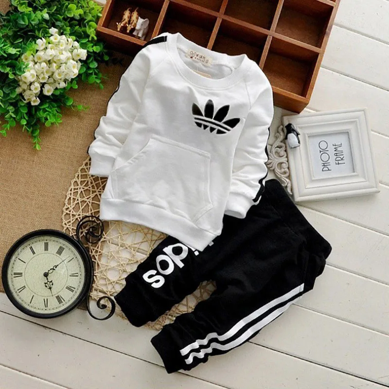 Brand Baby Boy Clothing Suits Spring Casual Baby Girl Clothes Sets Children Suit Sweatshirts+Sports pants Autumn Kids Set - Image 2