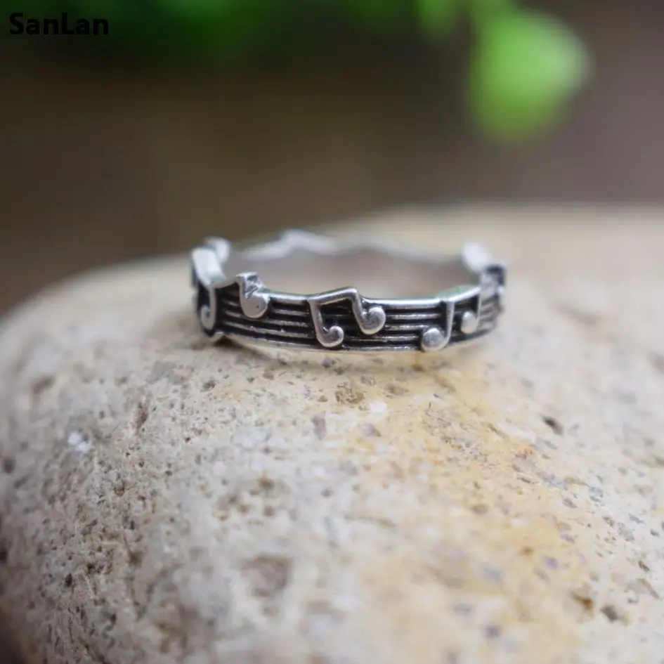 

Rings for Women Musical Note Pattern Rings For Music Lover Trendy Jewelry Fashion Gift SanLan
