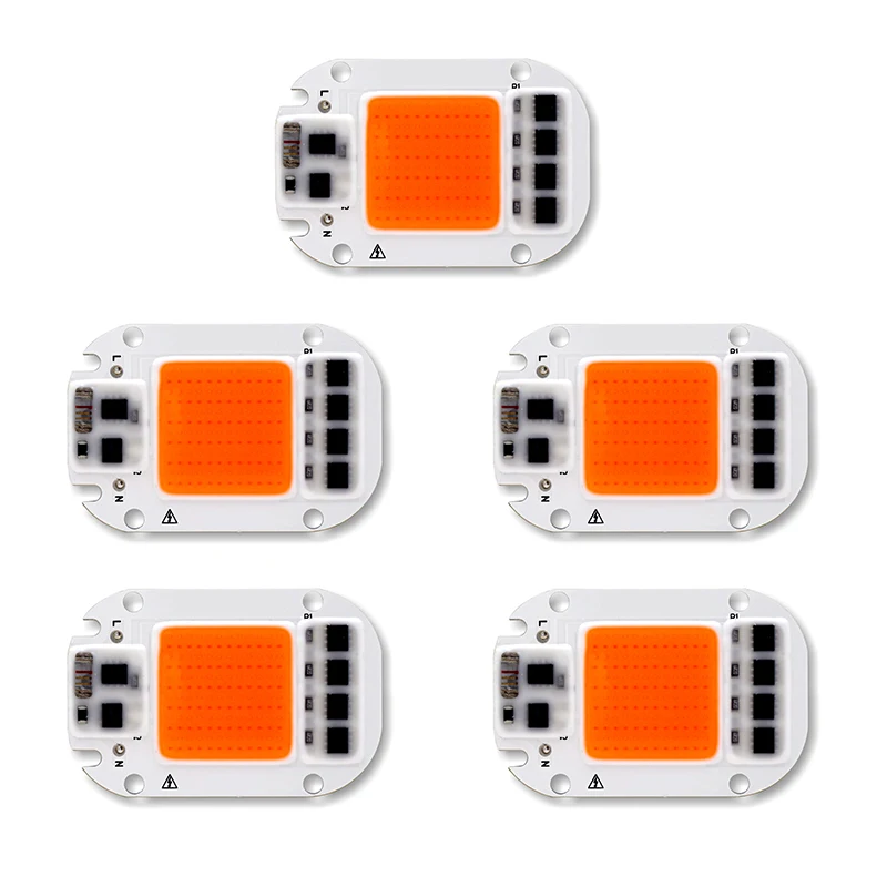  5PCS Full Spectrum LED COB Chip For Grow Plant Light 220V 110V 20W 30W 50W Phyto Lamp For Indoor Pl - 32900915272