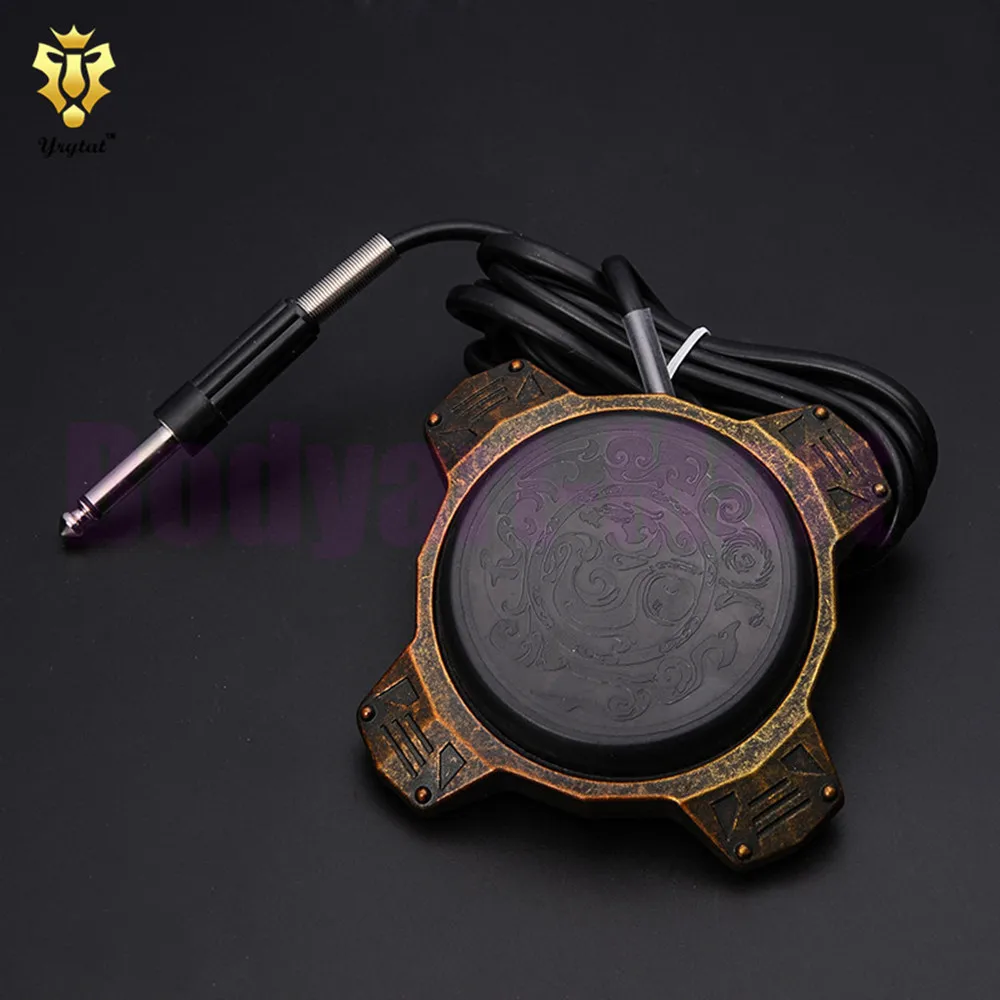 Comprar 2017 interruptor personalizado del Pedal del tatuaje de la parte superior para la máquina del tatuaje de la pistola de alimentación del juego de cable del Clip de suministro TFS16 A