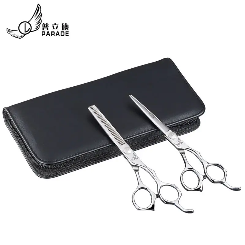 

6/5.5 inch Cutting Thinning Styling Tool Hair Scissors Stainless Steel Salon Hairdressing Shears Regular Flat Teeth Blades