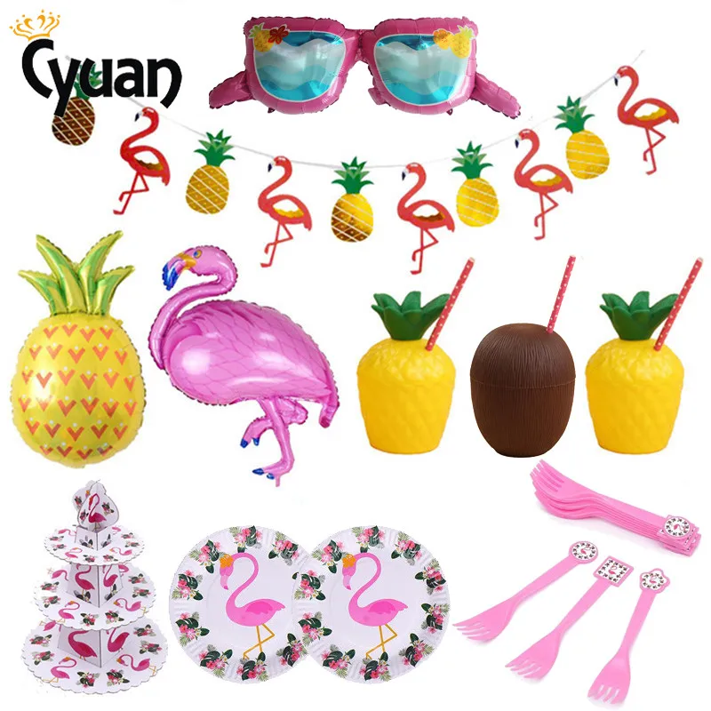 

Cyuan 32pcs Pink Flamingo Photo Booth Props Sexy Crown Bridal Shower Decor Wedding Party Hen Night Party Flamingo Party Supplies