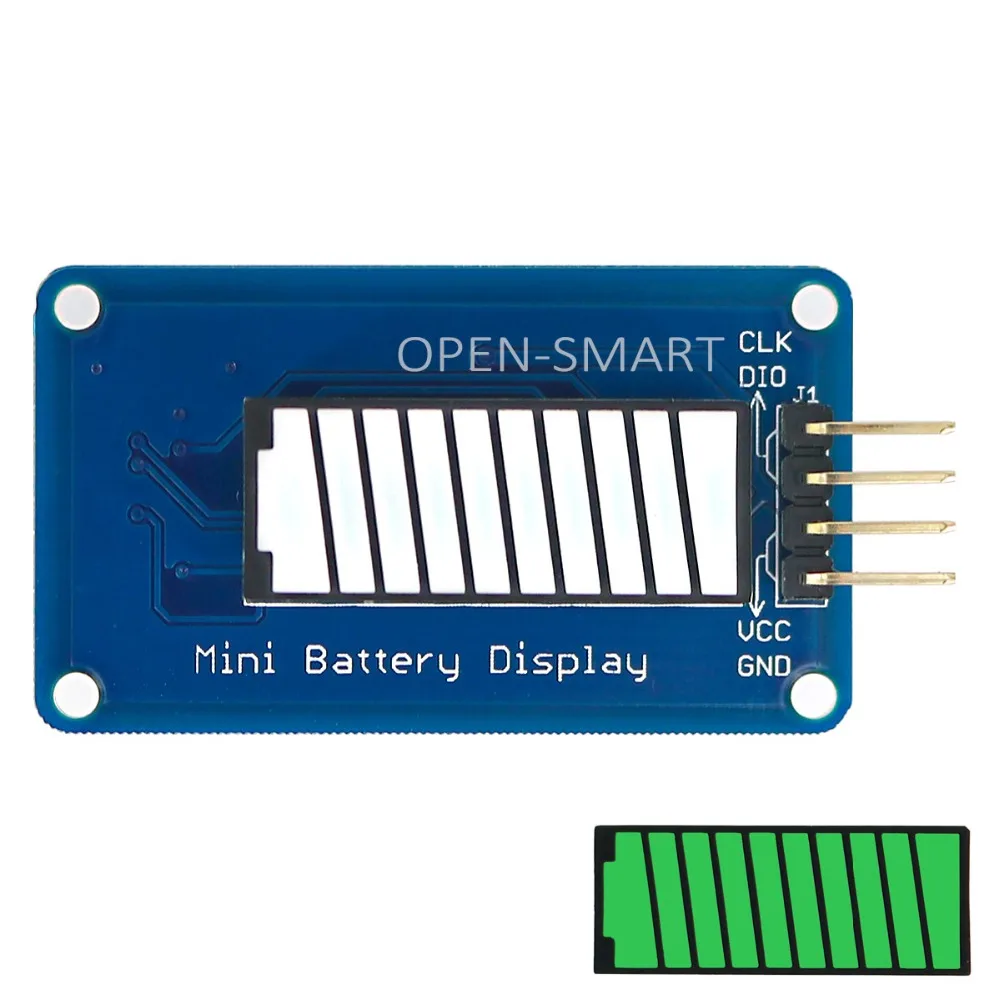 Светодиодный модуль 10 seg для Arduino зеленый светодиодный уровня заряда батареи|module