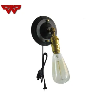 

American country bedroom living room bedside wall lamp Nordic aisle iron art entrance corridor simple single head wall lamp