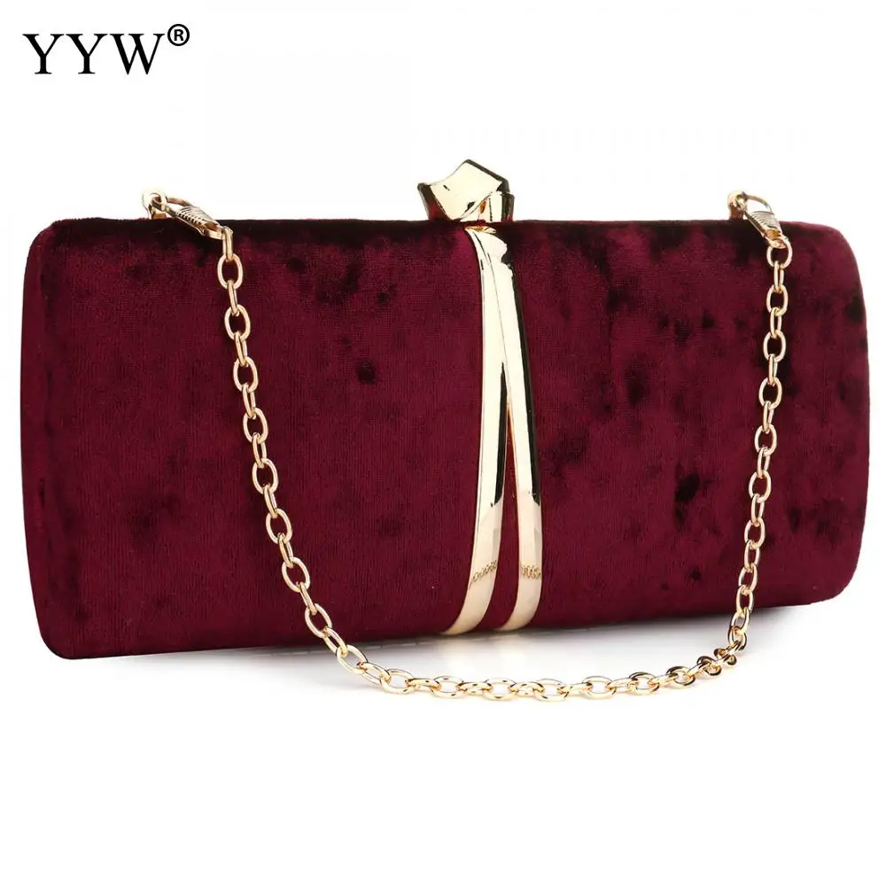 burgundy evening clutch