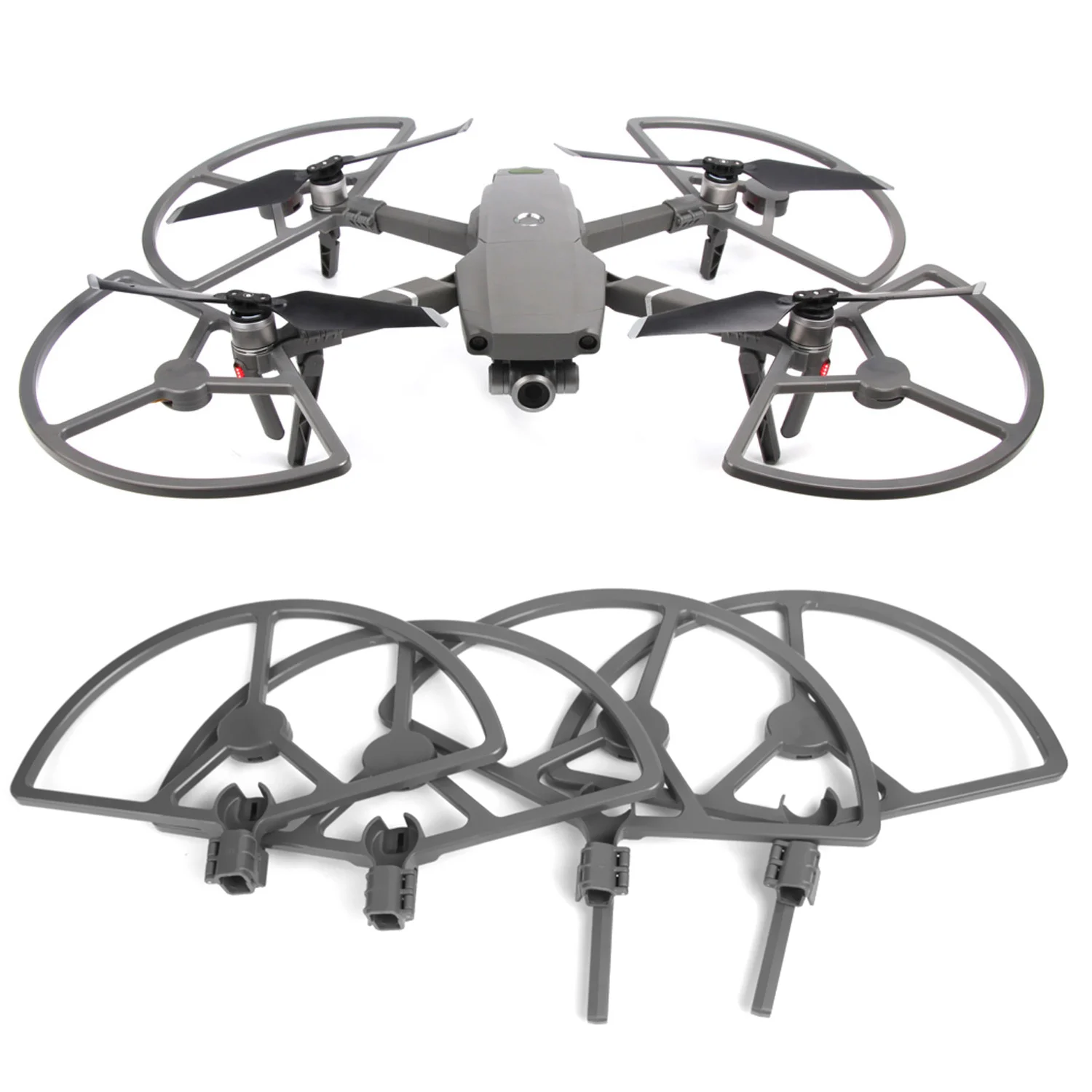 

SUNNYLIFE 4pcs Propeller Shield Guards Rings Protector with Folding Landing Gears Stabilizers for DJI Mavic 2 Pro Accessories