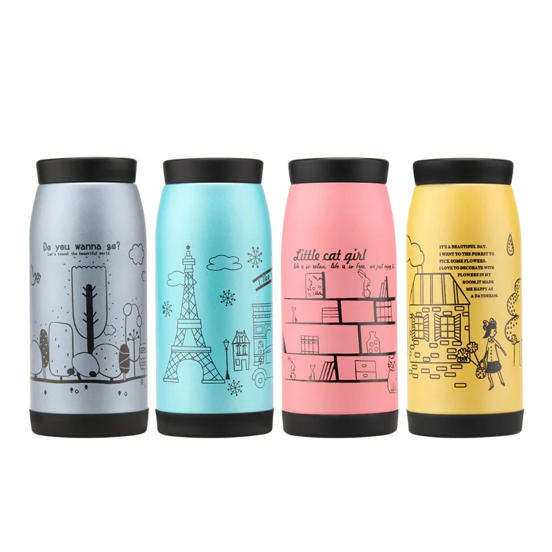 

Lovely Vacuum Flasks Termo Mug Thermos Belly Cup Stainless Steel Flasks Double Wall Thermal Termo Bottle 250/350/500ml