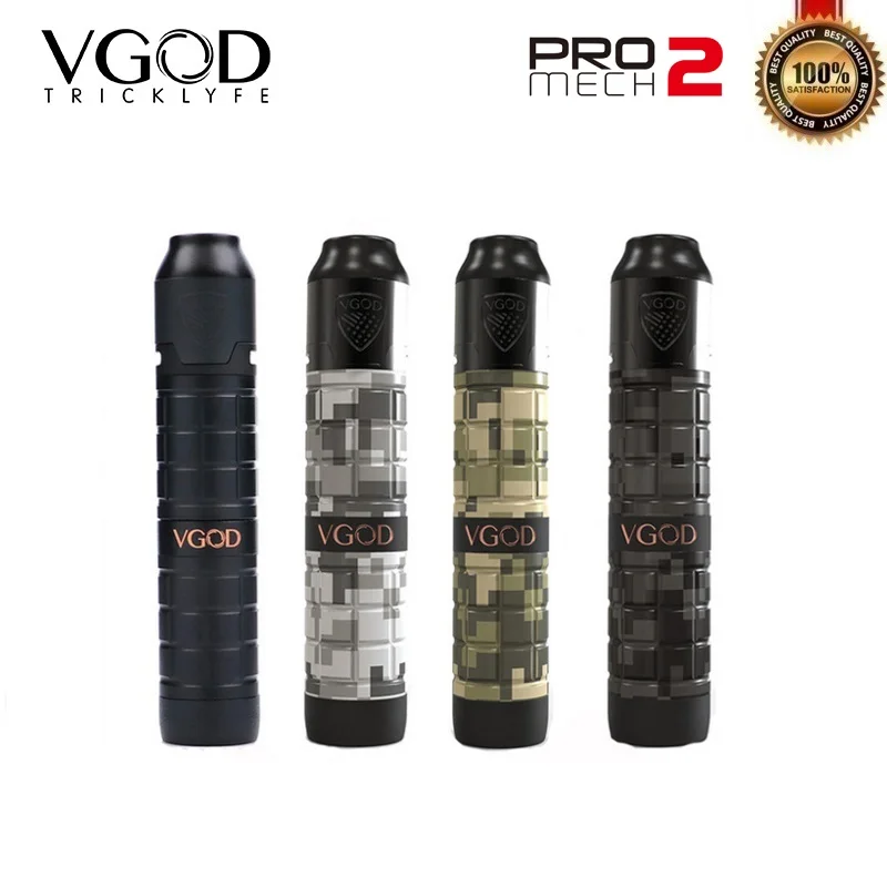 Original VGOD Pro Mech 2 Kit Series Mod with Elite RDA Tank 2ml Atomizer 24mm Diameter Vape Mech E-Cigarette Kit VS Vgod Pro Mod Original VGOD Pro Mech 2 Kit Series Mod with Elite RDA Tank 2ml Atomizer 24mm Diameter Vape Mech E-Cigarette Kit VS Vgod Pro Mod