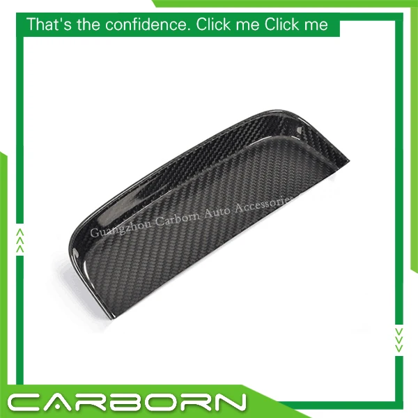 2015-2019 For-Ford-Mustang Left &amp Right Hand Drive Version Real Carbon Fiber Gloss Change Coin Troy Box- 1pcs |