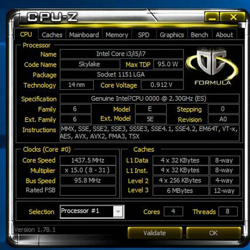ES QH73 ES I7 معالج وحدة المعالجة المركزية الهندسة النسخة من 6700 K I7-6700K 2.3 Ghz توربو دفعة 2.9 GHZ 1151 skylake كما QHQG