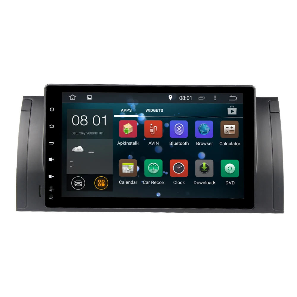 Excellent 9 inch Android 8.1 Car Multimedia Player For BMW 5 Series E39 GPS DVD DSP FM 1080P Automotive Full Touch ScreenRadio FM 4 Core 1