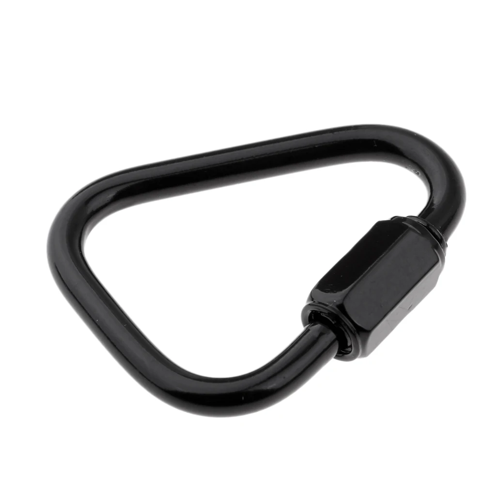 Screw Lock Carabiners Keychain Clip for Hammock Camping Backpack Dog Leash Carabiner Locking Keychain Climbing Accessories